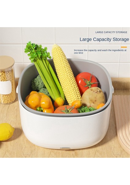 Elektrikli Sebze Yıkama Sepeti Mutfak Çok Fonksiyonlu Çift Katmanlı Meyve ve Sebze S Doğrulaması Meyve Çamaşır Makinesi (Yurt Dışından) fiyatları
