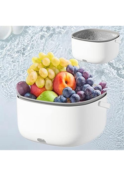 Elektrikli Sebze Yıkama Sepeti Mutfak Çok Fonksiyonlu Çift Katmanlı Meyve ve Sebze S Doğrulaması Meyve Çamaşır Makinesi (Yurt Dışından) fırsatları