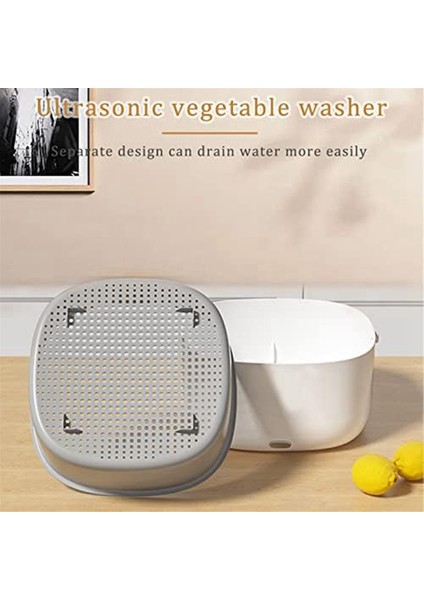 Elektrikli Sebze Yıkama Sepeti Mutfak Çok Fonksiyonlu Çift Katmanlı Meyve ve Sebze S Doğrulaması Meyve Çamaşır Makinesi (Yurt Dışından) indirimleri