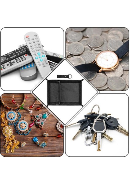 Erkekler Için Pu Deri Vale Tepsisi - Bölücülerle Komodin Organizatörü, Masa, Banyo ve Başucu Depolama Için Ideal (Yurt Dışından) indirimleri