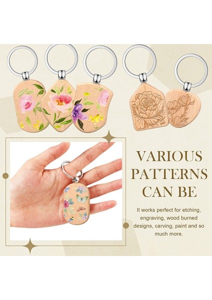 50PCS Ahşap Anahtar Yüzme Boş Ahşap Anahtar Zinciri Oyma Ahşap Boş Diy Hediye El Sanatları Için Bitmemiş Ahşap Anahtar Halka Etiket B (Yurt Dışından) indirimleri