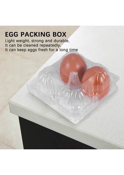 50PCS Plastik Yumurta Kartonları Toplu Açık Tavuk Yumurta Tepsisi Tutucu Aile Mera Tavuk Çiftliği Iş Pazarı- 4 Izgara (Yurt Dışından) fiyatları