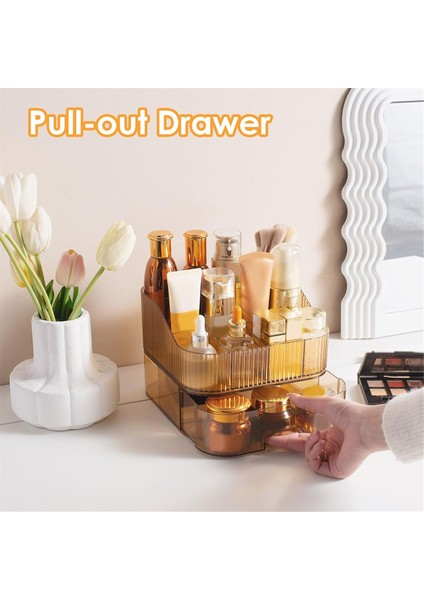 Skcare Parfümleri Losyonlar Rujları Için Istiflenebilir Çekme Tezgah Vanity Kozmetik Organizatörleri ile Makyaj Organizatörü (Yurt Dışından) fırsatları
