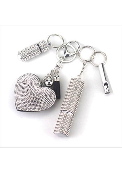 Pom Pom Ball Dudak Balsamı Kordon Düdük Seyahat Şişesi Tutucusu Şişe Açık Gri Olan Kadın Için Anahtarlık Kolye Seti (Yurt Dışından) modelleri