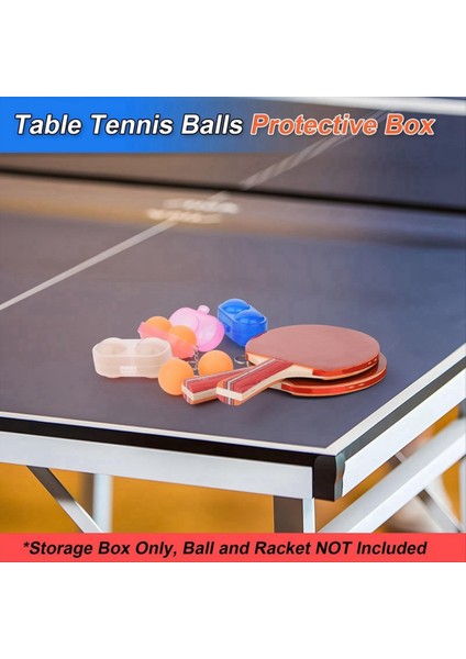 Masa Tenis Konteyneri 2 Toplar Ping-Pong Depolama Yetişkinler Için Anahtar Ping-Pong Konteyneri Masa Tenis Tutkusu C (Yurt Dışından) modelleri