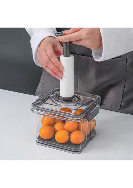 Vakum Gıda Depolama Konteyneri Şeffaf Buzdolabı Organizatör Drenaj Net Kapasiteli Mutfak Grisi Için Gıda Dağıtıcısı (Yurt Dışından) fırsatları