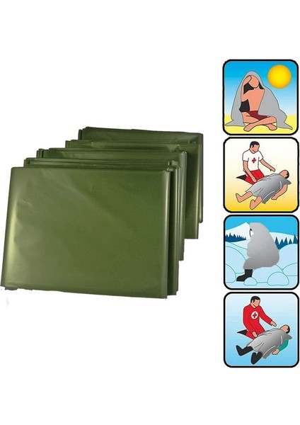 8 Pack Acil Battaniye Ultra Işık Yeniden Kullanılabilir Acil Durum Mylar Termal Battaniye Açık Hava Kamp Yürüyüş Hayatta Kalma Için (Yurt Dışından) modelleri