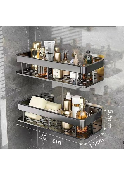 1pcs Banyo Rafları Derecesiz Duvar Montajı Köşe Raf Duş Depolama Rafı Tutucu Tuvalet Makyaj Şampuan Için (Yurt Dışından) fiyatları