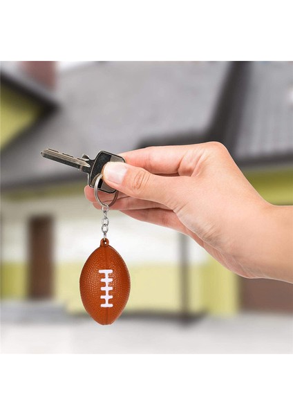 24 Paket Futbol Anahtarları, Mini Rugby Stres Top Anahtarlıkları, Spor Top Anahtarları, Okul Karnaval Ödülü Erkek Kızlar (Yurt Dışından) fiyatları