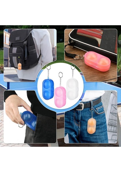 Masa Tenis Konteyneri 2 Toplar Ping-Pong Depolama Yetişkinler Için Anahtar Ping-Pong Konteyneri Masa Tenis Meraklı B (Yurt Dışından) fiyatları