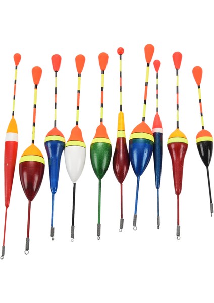 10PCS Balıkçılık Şamandıraları Set Şamandıra Bobber Dalgalı Karışım Boyutu Renk Şamandıra Şamandıra Pesca Hafif Çubuk Şamandıralar (Yurt Dışından)