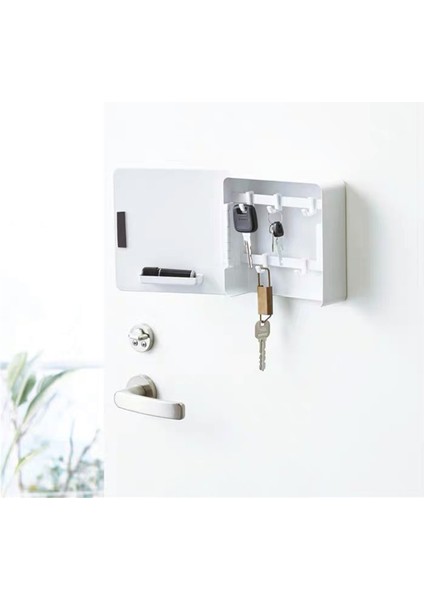 Duvar Hung Tulusu Anahtar Raf Mıknatıs Rafı Anahtar Kabine Anahtar Tutucu Organizatör Beyaz (Yurt Dışından) modelleri