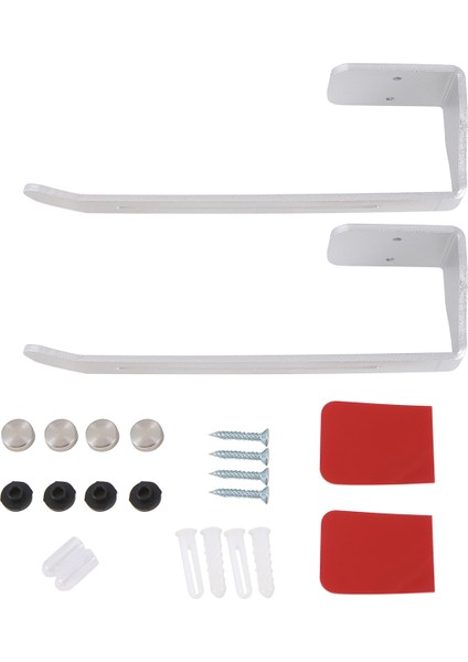 2 Adet Kapak Organizatörü Yatay Kabin Altı Kurulum Alan Tasarrufu Tasarımı Birden Fazla Kapak Tutar Mutfak Depolama Gümüş (Yurt Dışından)