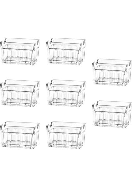 8pcs Akrilik Şeker Paketi Tutucu Şeker Torbası Depolama Konteyner Tablo Ekran Poşetleri Doku Kasesi (Yurt Dışından)