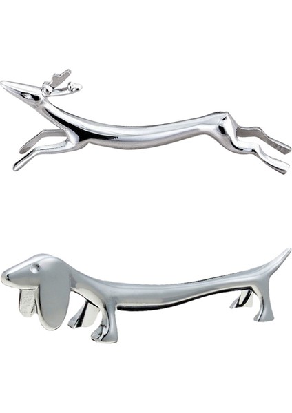 Alaşım Dachshunds Vahşi Geyik Çubuk Çerçeve Çubuk Tutucu Çatal Raf Festivali Noel Süsü (Yurt Dışından)