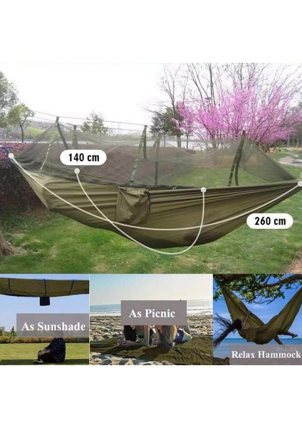 Net 2 Kişilik Hamak ile Kamp Hamak Net Örgü Tasarımı ile Sırt Çantasıyla Yürüyüş Plaj Veranda Için Açık Hava Zorunlu (Yurt Dışından) indirimleri