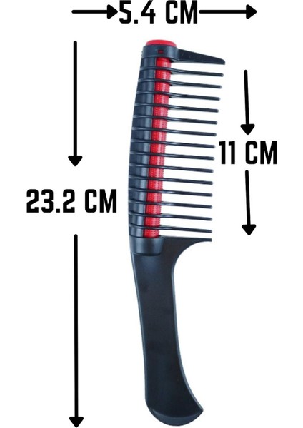 Profesyonel Kırık Saç Temizleyici Tarak - Saç Bakım Krem Protein Dağıtıcı Tarak Bukle Tarağı 722365