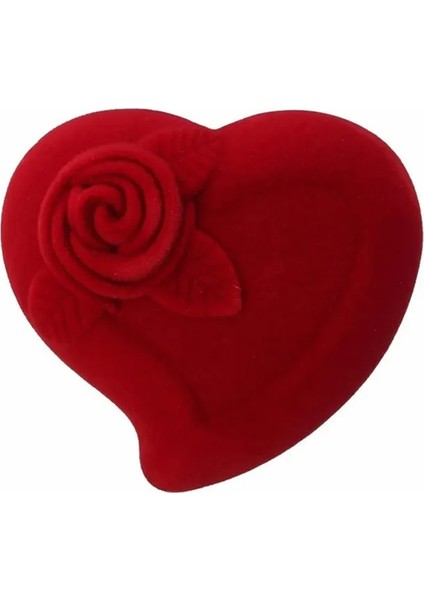 Kalp Şeklinde Yüzük Kutusu Takı Ekran Kutusu Nişan Düğün Mücevher Kutusu Gül Tasarım Çift Hediye Kutusu (Yurt Dışından) fiyatları