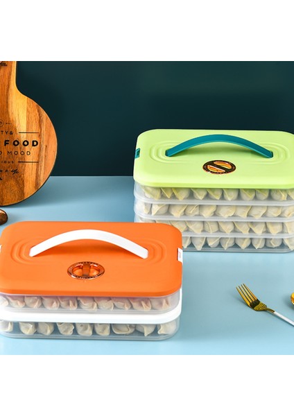 Köfte Kutu Depolama Kutusu Buzdolabı Donma Dondurucu Dondurucu Çok Katmanlı Dondurucu Dondurucu Dondurucu Dumpling Kutusu Yeşil (Yurt Dışından) fiyatları