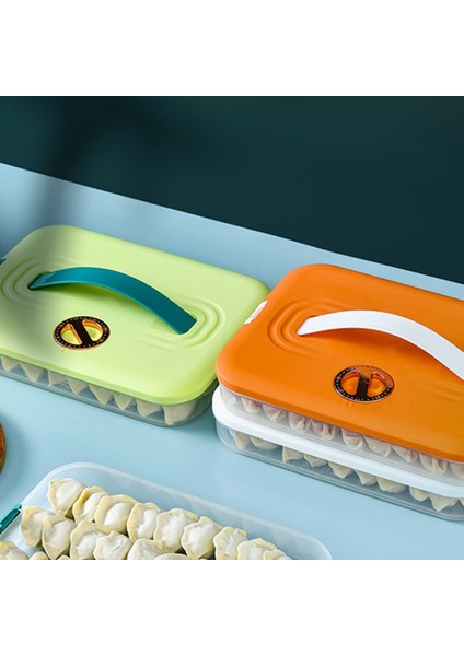 Köfte Kutu Depolama Kutusu Buzdolabı Donma Dondurucu Dondurucu Çok Katmanlı Dondurucu Dondurucu Dondurucu Dumpling Kutusu Yeşil (Yurt Dışından) modelleri