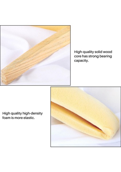 15 Inç Büyük Saten Yastıklı Askılar, Gelinlik Kıyafetleri Için Ipek Askılar, Paltolar, Takım Elbise, Bluz (Siyah, 5 Paket) (Yurt Dışından) modelleri