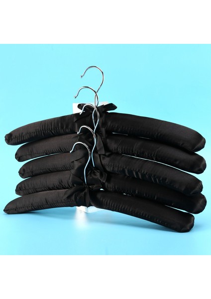 15 Inç Büyük Saten Yastıklı Askılar, Gelinlik Kıyafetleri Için Ipek Askılar, Paltolar, Takım Elbise, Bluz (Siyah, 5 Paket) (Yurt Dışından) fırsatları