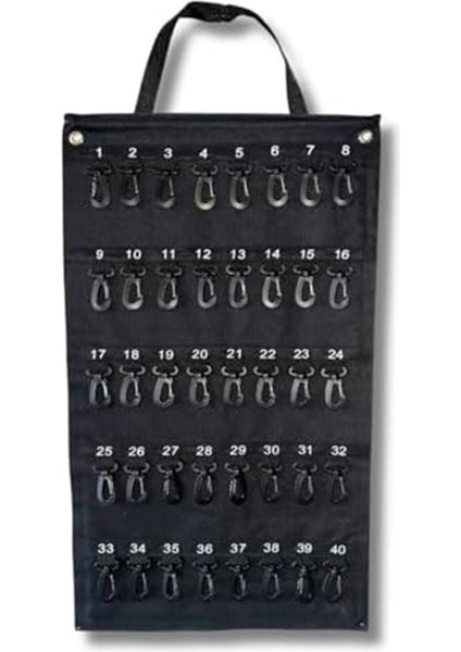 Çok Yönlü Rulo Anahtar Depolama Kutusu, Hava Koşullarına Dayanıklı Taşınabilir Depolama Kutusu, Ev Ofisi Için 40 Anahtar, Güvenlik Kancası Tutar (Yurt Dışından)