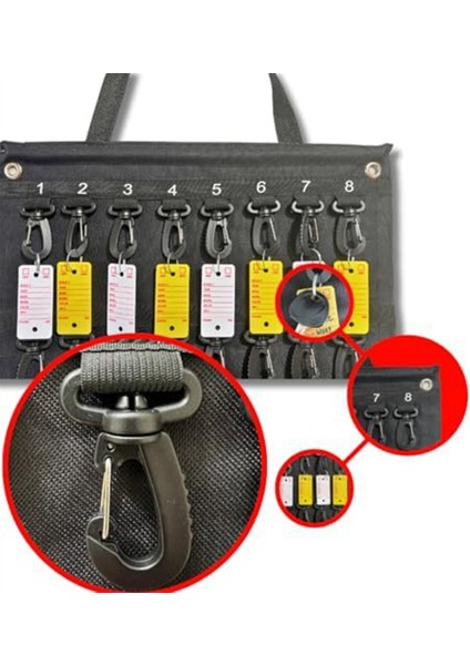 Çok Yönlü Rulo Anahtar Depolama Kutusu, Hava Koşullarına Dayanıklı Taşınabilir Depolama Kutusu, Ev Ofisi Için 40 Anahtar, Güvenlik Kancası Tutar (Yurt Dışından) fırsatları