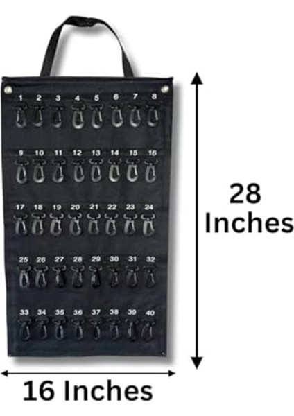 Çok Yönlü Rulo Anahtar Depolama Kutusu, Hava Koşullarına Dayanıklı Taşınabilir Depolama Kutusu, Ev Ofisi Için 40 Anahtar, Güvenlik Kancası Tutar (Yurt Dışından) indirimleri