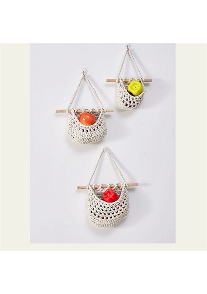 Duvar Meyve Sepeti Mutfak Meyve ve Sebze Sepet 3 Katmanlı Depolama Asma Dokuma Cep B Için Örgü Sepetler (Yurt Dışından) modelleri