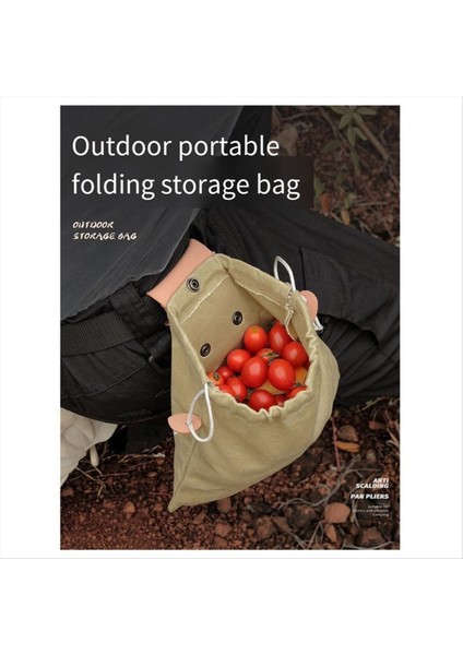 Haki Açık Yem Çantası Meyve Toplama Bel Çantası Tuval Zanaat Orman Depolama Çantası Yürüyüş (Yurt Dışından) fiyatları