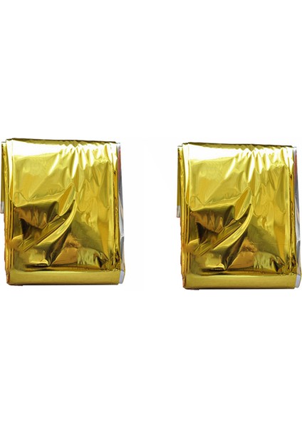 2x Acil Durum Battaniyesi Dış Mekan Acil Battaniye Termal Battaniye Güneş Koruyucu Battaniye Insan Vücudunu Sıcak Tutmak (Yurt Dışından)