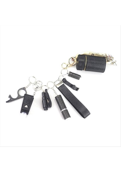 Pom Pom Ball Dudak Balsamı Kordon Düdük Seyahat Şişesi Tutucusu Olan Kadın Için Anahtarlık Kolye Seti (Yurt Dışından) modelleri