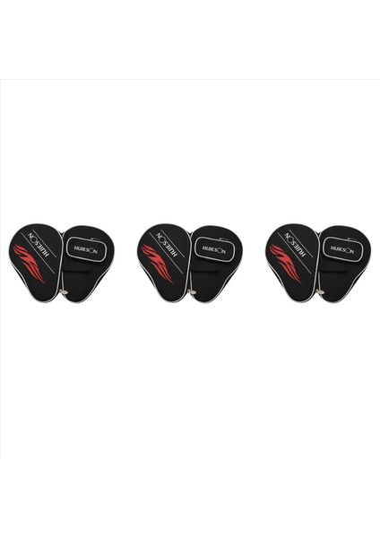 3x Huieson Profesyonel Ping Pong Kılıf Kapağı Toplarla Çanta Veya Masa Tenis Raketleri Yarasa Çantası Oxford (Siyah) (Yurt Dışından)