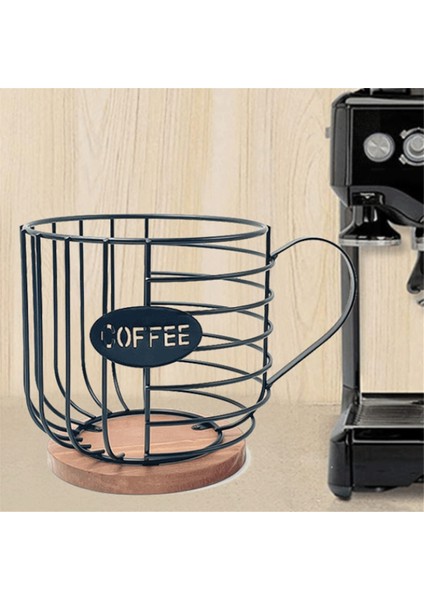 Kahve Pod Tutucu Kahve Pod Sepet Tel Kahve Pod Depolama Mutfak Aile Tezgah Pod B Için Ahşap Taban Organizatör (Yurt Dışından) modelleri