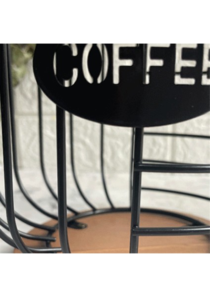 Kahve Pod Tutucu Kahve Pod Sepet Tel Kahve Pod Depolama Mutfak Aile Tezgah Pod B Için Ahşap Taban Organizatör (Yurt Dışından) indirimleri