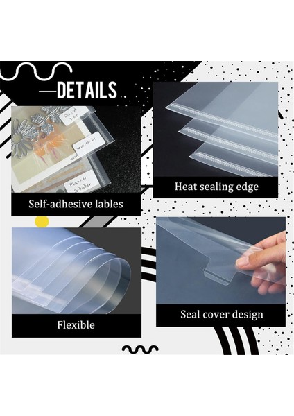 30 Parçalı Net Damga ve Kalıp Plastik Saklama Torbaları, Kart Yapma Diy Karalama Defteri Kağıt El Sanatları Için Yeniden Kapatılabilir Zarf Çantaları (Yurt Dışından) modelleri