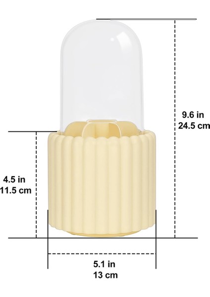 Makyaj Fırçası Organizatörü, 360 Derece Dönebilir Yuvarlak Dönen Makyaj Fırçası Tutucu Kapak Fırçası Depolama Kutusu Kapları A (Yurt Dışından) fiyatları