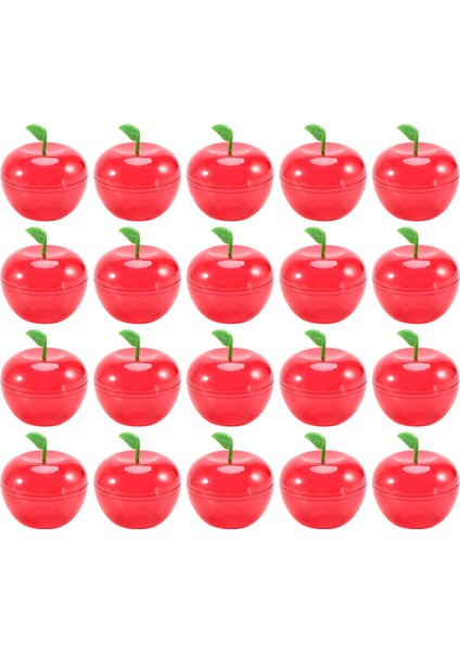 20PCS Düğün Partisi Tercihi Apple Container Oyuncak Dolgulu Plastik Elma Şekli Şeker Kutusu Doğum Günü/düğün Dekorasyonu (Yurt Dışından) modelleri
