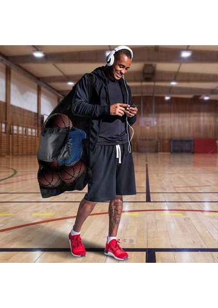 Ekstra Büyük Basketbol ve Voleybol Örgü Çantası Basketbol Voleybol Beyzbol ve Yüzme Ekipmanlarını Saklamak Için Kullanılır (Yurt Dışından) modelleri