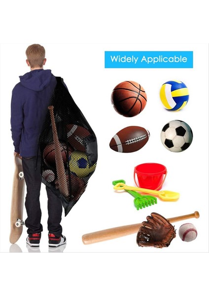 Ekstra Büyük Basketbol ve Voleybol Örgü Çantası Basketbol Voleybol Beyzbol ve Yüzme Ekipmanlarını Saklamak Için Kullanılır (Yurt Dışından) fırsatları
