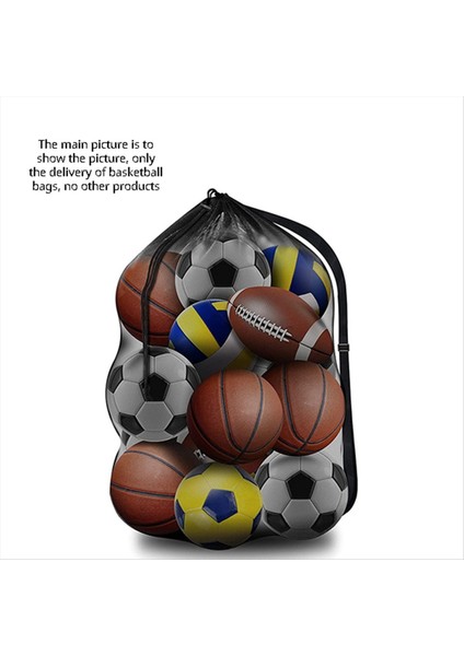 Ekstra Büyük Basketbol ve Voleybol Örgü Çantası Basketbol Voleybol Beyzbol ve Yüzme Ekipmanlarını Saklamak Için Kullanılır (Yurt Dışından) indirimleri