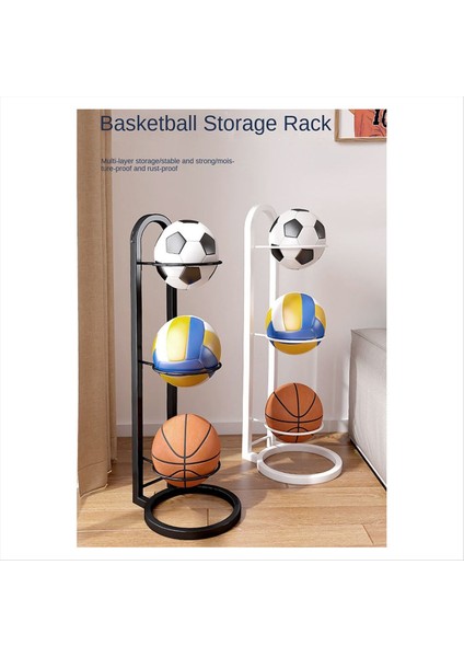 Voleybol Futbol Depolama Rafı Çok Katmanlı Depolama Rafı Için Üç Katmanlı Demir Basketbol Standı (Yurt Dışından) fırsatları