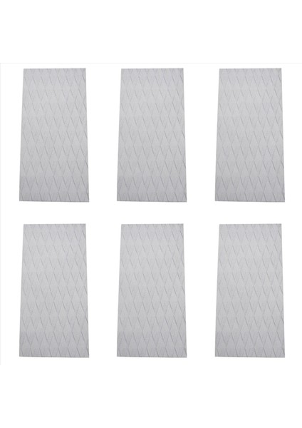 6x Sörf Tahtası Güverte Çekiş Tahtası Eva Sıdalı Ped Anti-Sıkılmış Pad Yapıştırıcı Anti-Sıdlı Güverte Pedi Tekne Güvertesi Kayak Beyaz (Yurt Dışından)