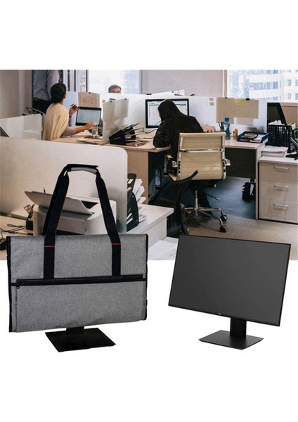 Monitör Taşıma Kılıfı Taşınabilir Bilgisayar Ekranı Taşıma Çanta Yeniden Kullanılabilir Ekran Torba Depolama Çantası, Gösterildiği Gibi (Yurt Dışından) indirimleri