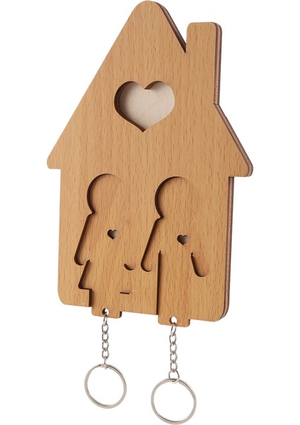 Ahşap Anahtar Tutucu Duvara Monte Anahtar, Ahşap Anahtar Raf Anahtar Tutucu Duvar Için Anahtar Kancalar Çift (Yurt Dışından)