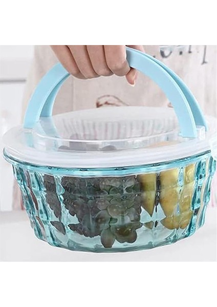 Plastik Meyve Kutusu Meyve Kapları Tureen Kasesi Şeffaf Plastik Kap Plastik Kabı Kapalı Kap Mavisi (Yurt Dışından) modelleri