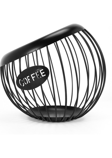 Kahve Pod Tutucu, Büyük Kapasiteli K Fincan ve Espresso Kahve Pod Organizatörü, Metal Kahve Kapsülü Depolama Sepeti (Yurt Dışından) modelleri