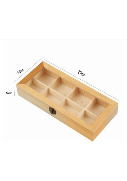 8 Bölüm Ekran Dolabı Ahşap Çay Kahve Rafı Saklama Kutusu Saklama Kutusu (Yurt Dışından) modelleri