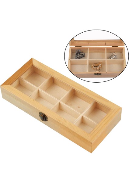 8 Bölüm Ekran Dolabı Ahşap Çay Kahve Rafı Saklama Kutusu Saklama Kutusu (Yurt Dışından) fırsatları